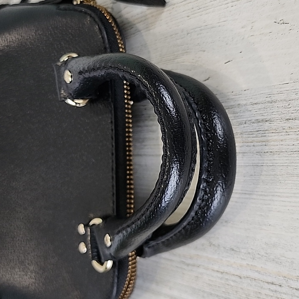 Kate Spade black mini Rachelle satchel purse handbag crossbody 100% cow leather - Picture 12 of 12